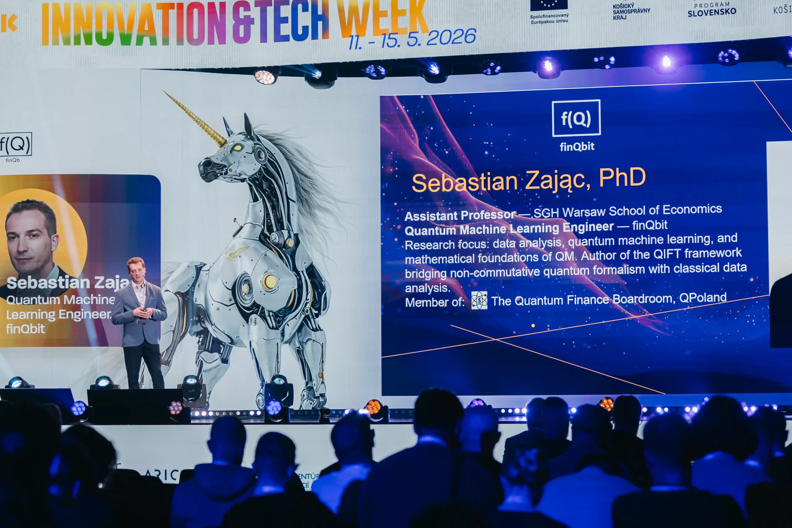 Sebastian Zając at Quantum & AI Conference
